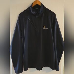 OGIO "Guinness" Black Performance Quarter-Zip with Plush Fleece Size Large